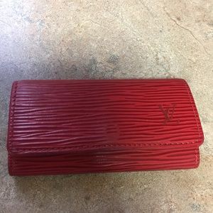 Authentic LV red epi key holder **LAST CHANCE**